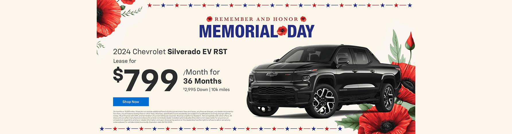 Memorial Day Lease Offers at Quality Chevrolet
